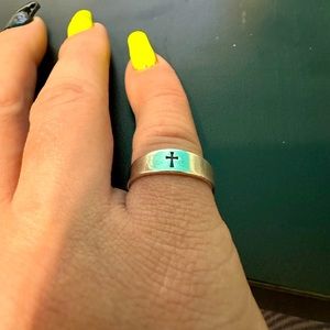 James Avery 925 Simple Cross Ring